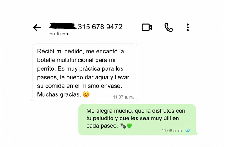 Testimonio botella 1