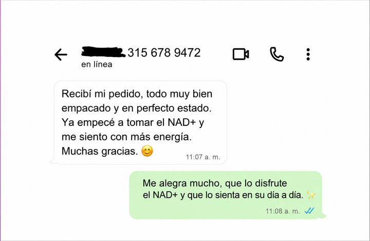 Testimonio NAD+ 1