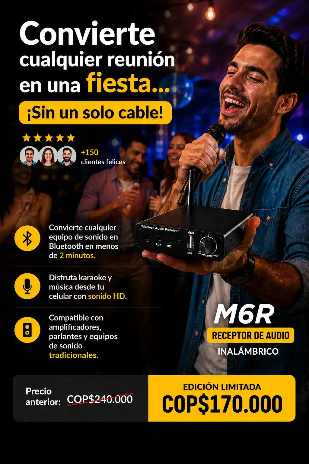 Bluetooth equipo sonido