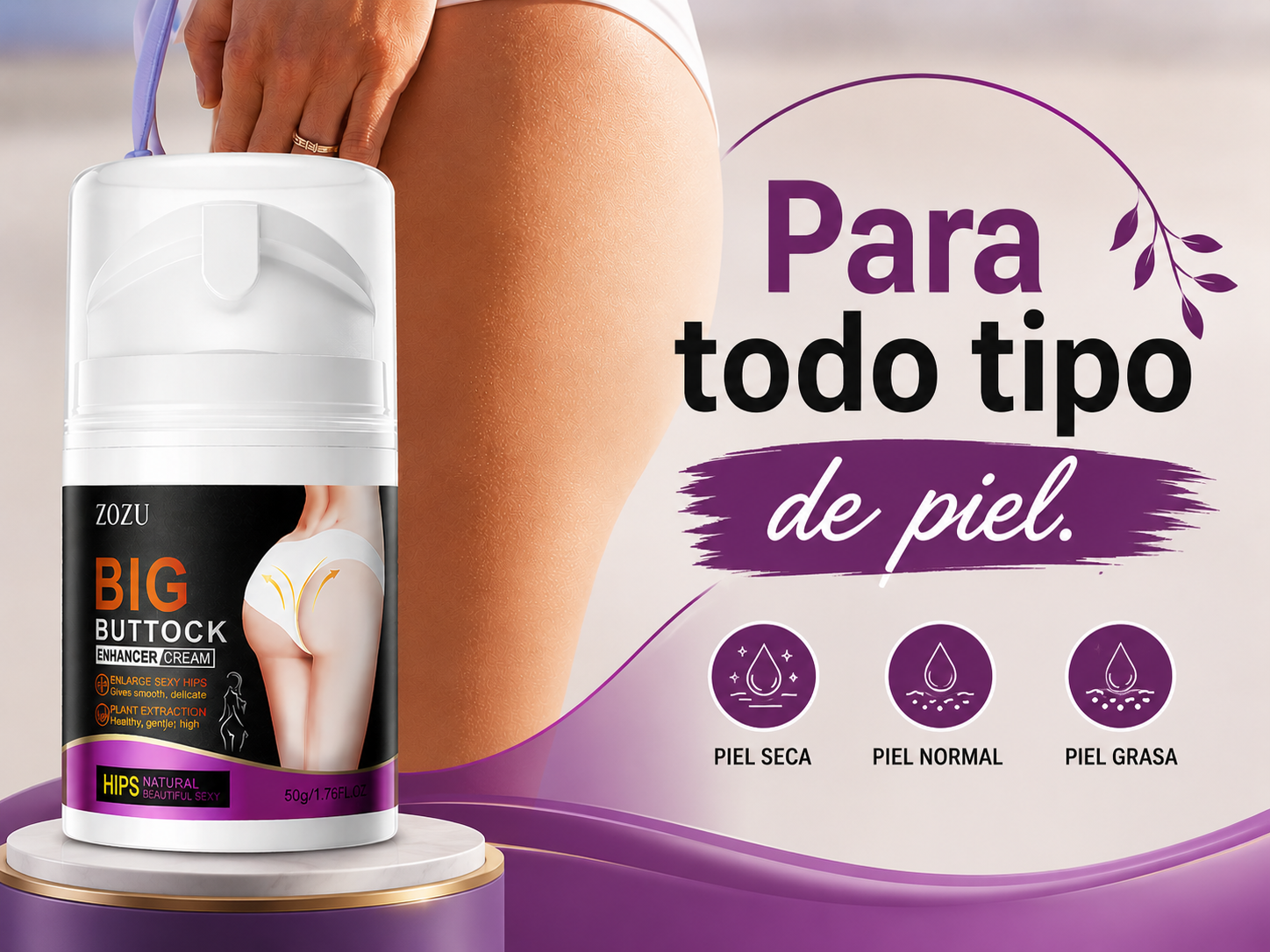 Crema glúteos - para todo tipo de piel
