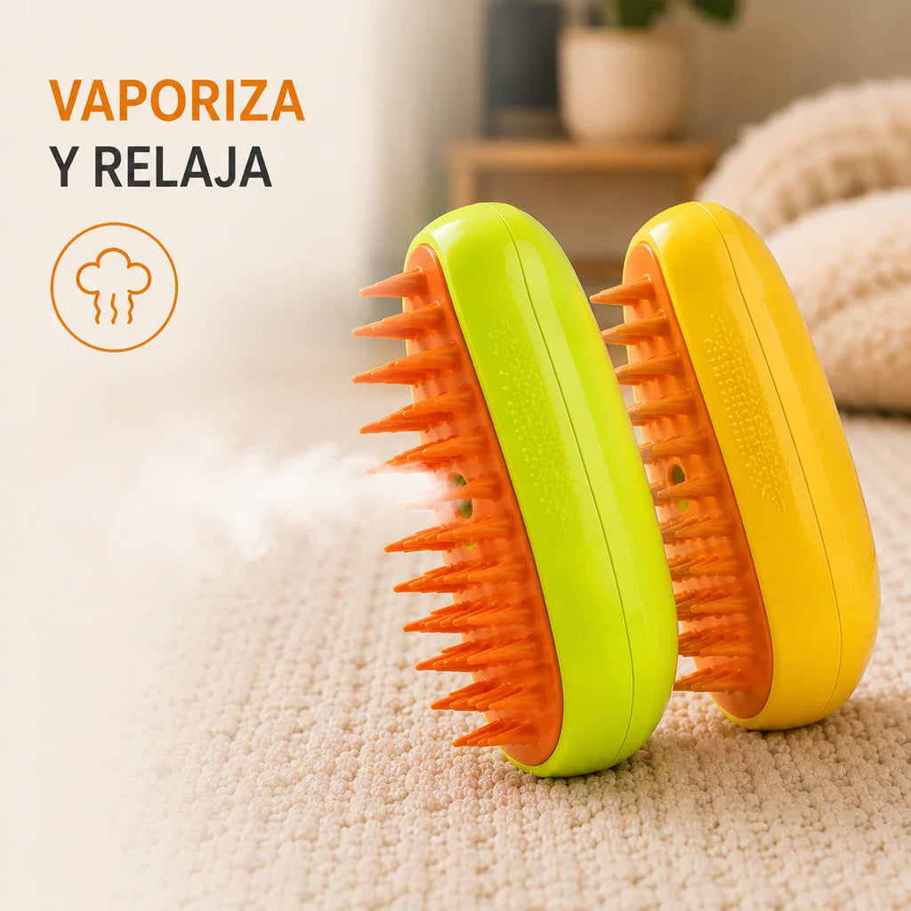 Cepillo vapor mascotas